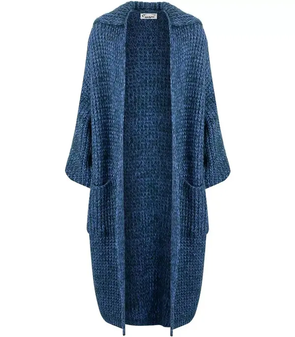 Pri Pri Long warm cardigan sweater thick weave VALERIA