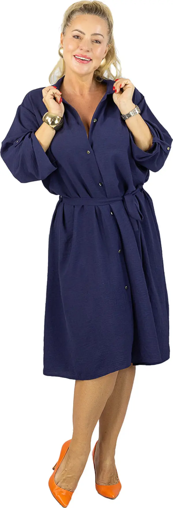 Pri Pri Tie waist midi schmisserie dress OLIVIA