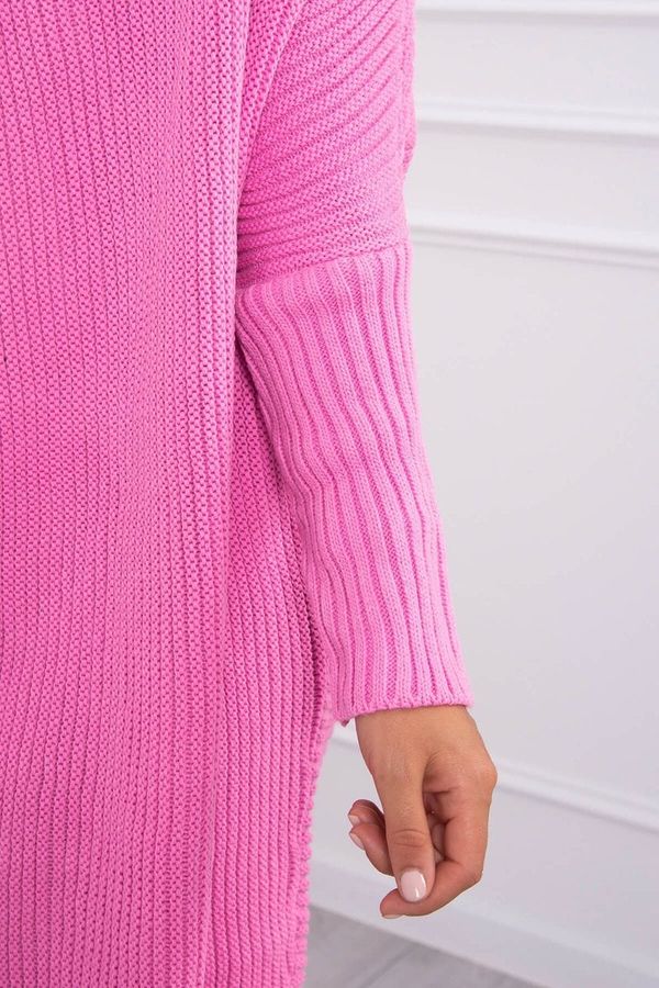 Kesi Прилеп ръкав пуловер светло розово