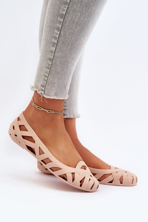 PS1 PS1 Дамски гумени обувки тип балерина голи