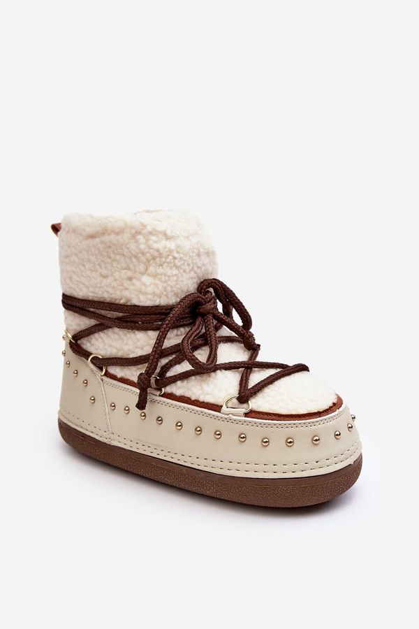 PS1 PS1 Дамски подплатени ботуши за сняг Beige Rohes