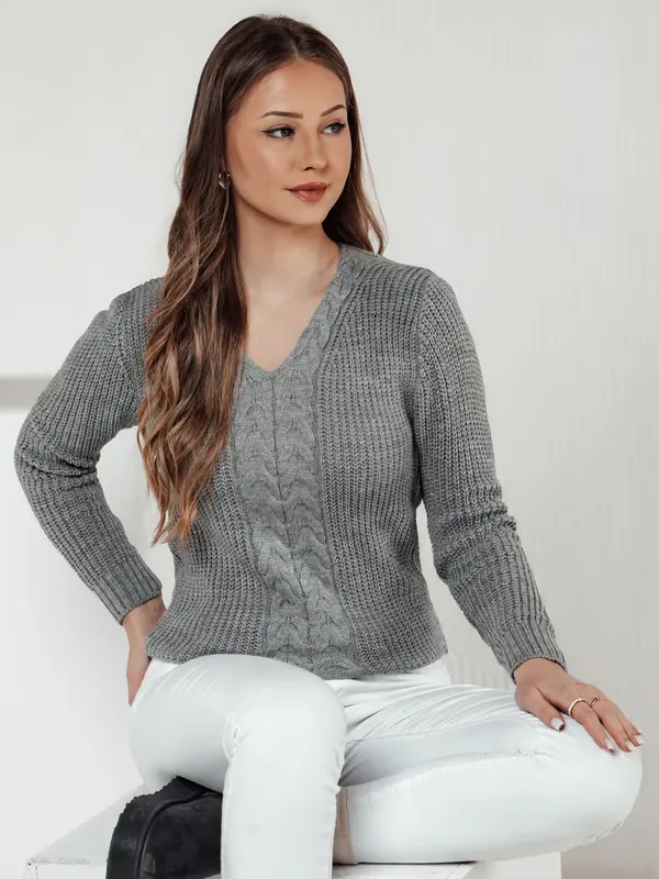 DStreet Пуловер CASVINA светло сив