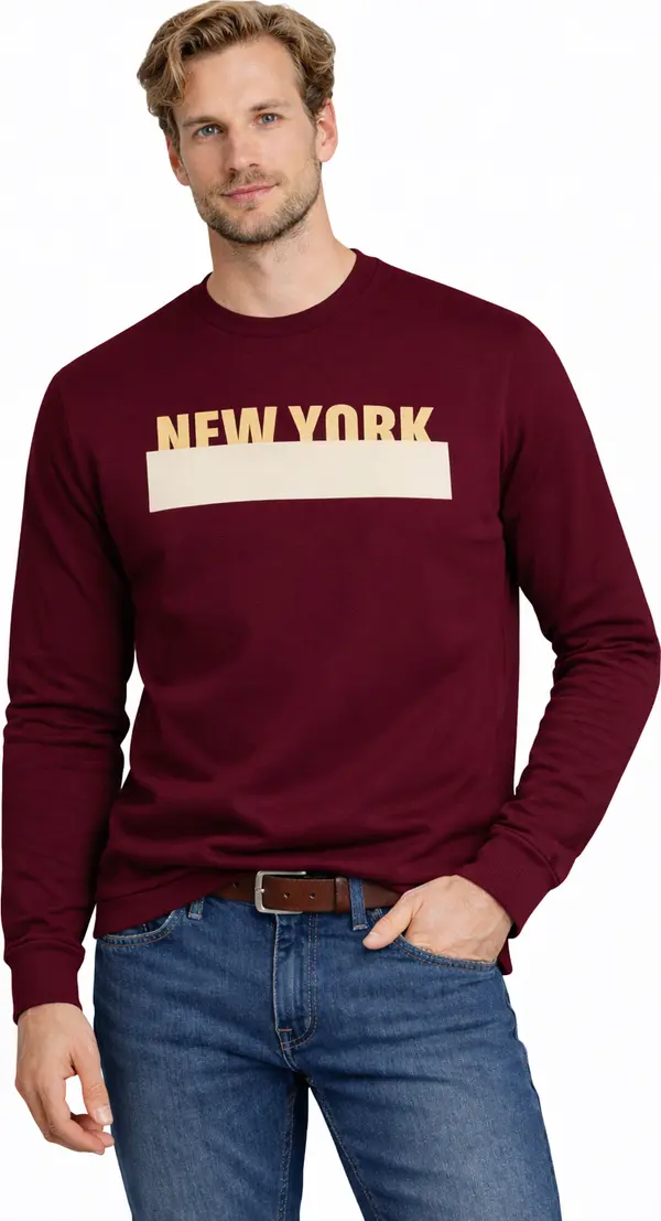 JUMPER Пуловер с качулка 202176 Бордо