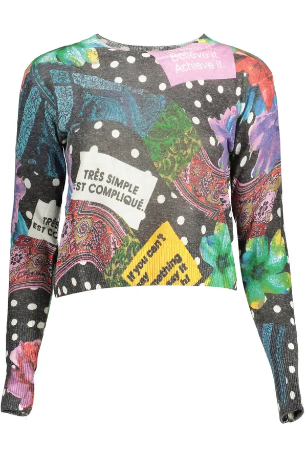 DESIGUAL Пуловер с шарки Desigual
