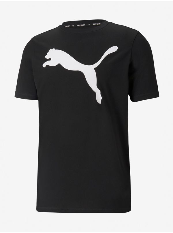 Puma Puma Men's Black T-Shirt Active Big Logo - Men's