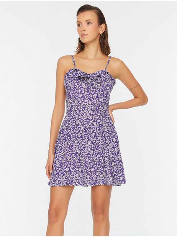 Trendyol Purple Summer Patterned Dress Trendyol - Women