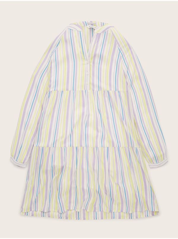 Tom Tailor Purple-white striped dress for girls Tom Tailor - Girls