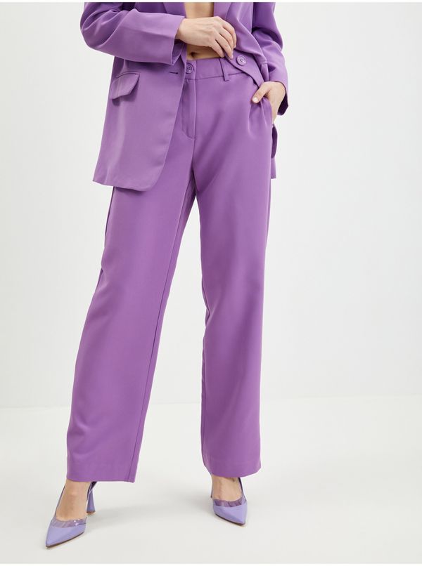 Only Purple Women's Wide Pants ONLY Lana Berry - Women