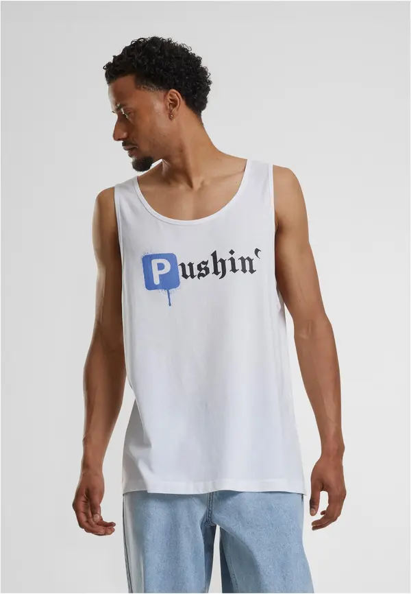 Mister Tee Pushin P Tank Top White