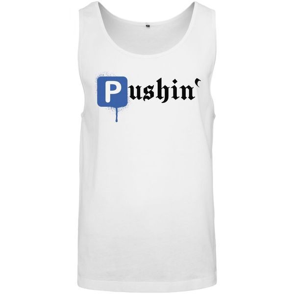 Mister Tee Pushin P Tank Top White