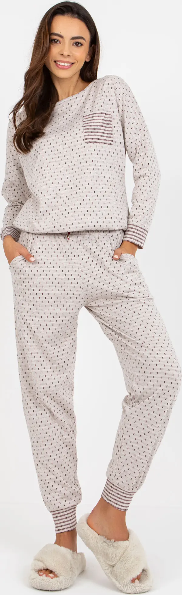 BERRAK Pyjamas-BR-PI-9114-light beige