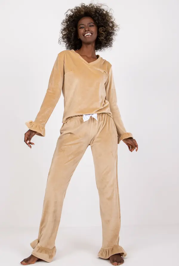 RUE PARIS Pyjamas-RV-PI-7394.23X-camel