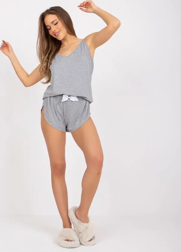 RUE PARIS Pyjamas-RV-PI-7398.89P-gray