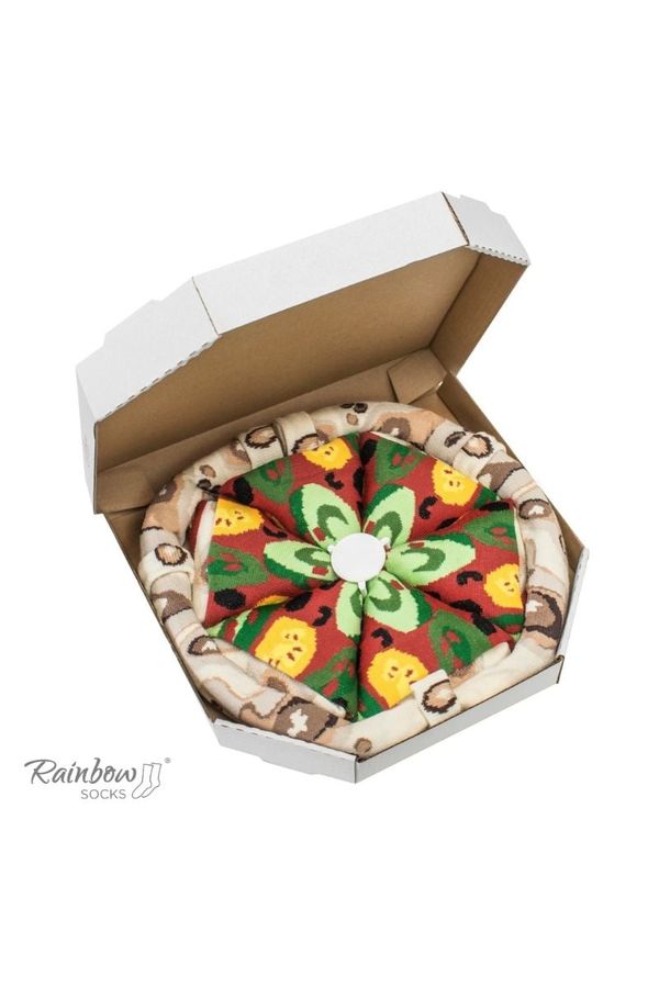 Kesi Rainbow Socks Pizza 4 pairs Vegetarian