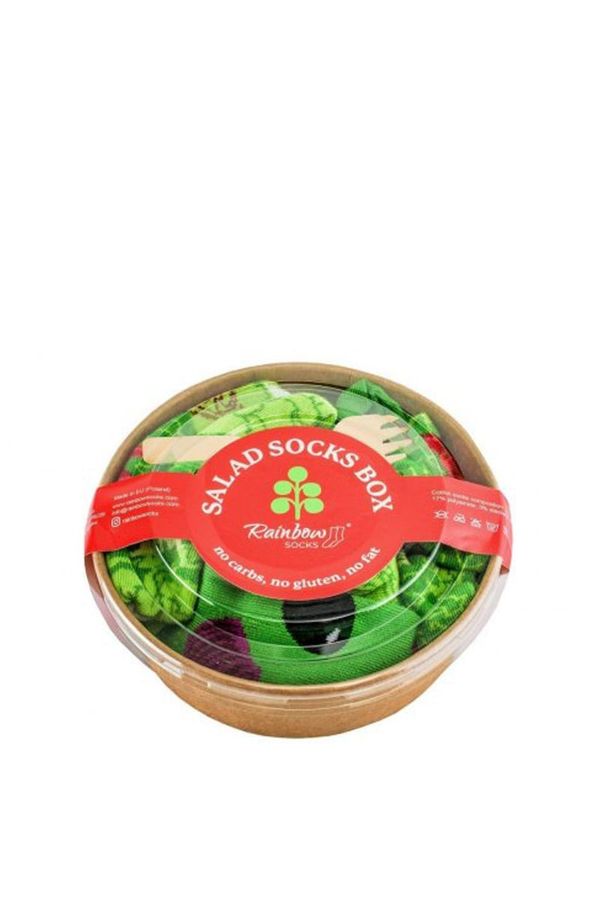 Kesi Rainbow socks salad in a box of 2 pairs