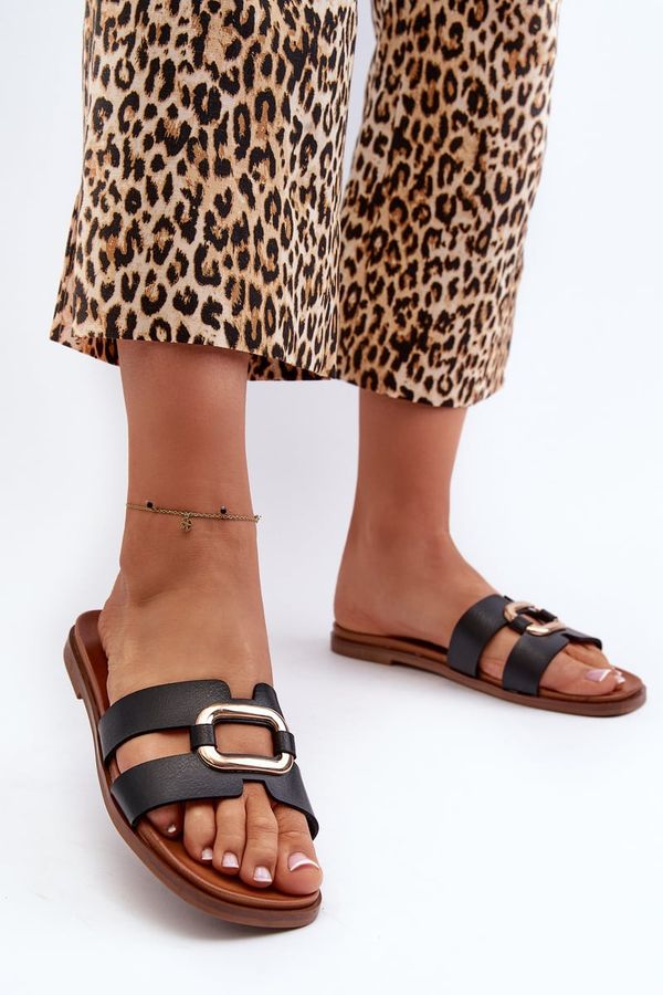 SERGIO LEONE Равни дамски джапанки от еко кожа Sergio Leone