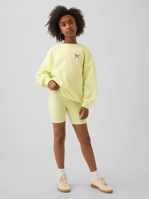 GAP Ребрени байкерски шорти за момичета GAP