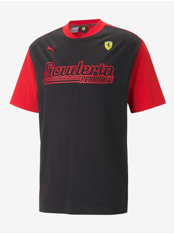 Puma Red and black men's T-shirt Puma Ferrari Race Statement - Men