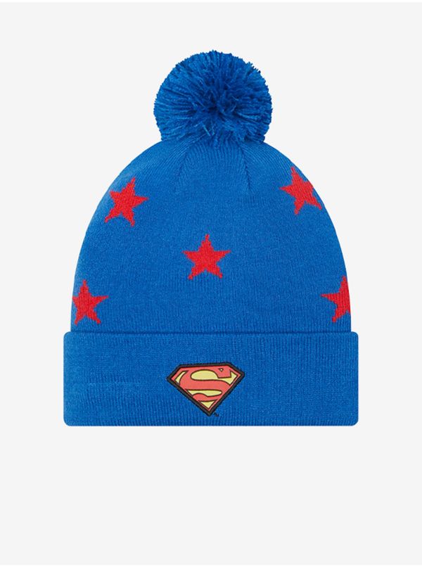 New Era Red-Blue Boys Patterned Beanie New Era Star Bobble - Unisex