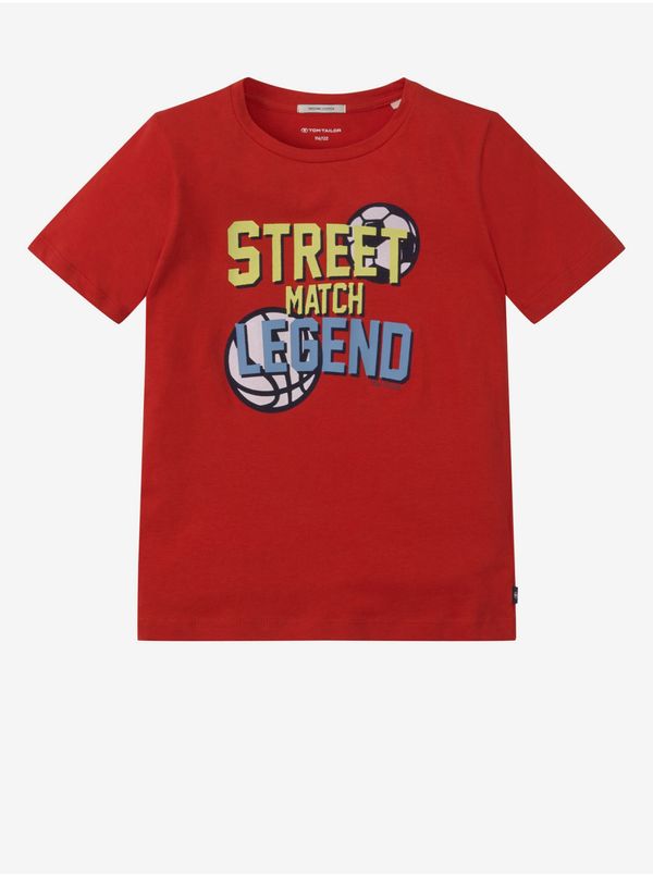 Tom Tailor Red Boys' T-Shirt Tom Tailor - Boys