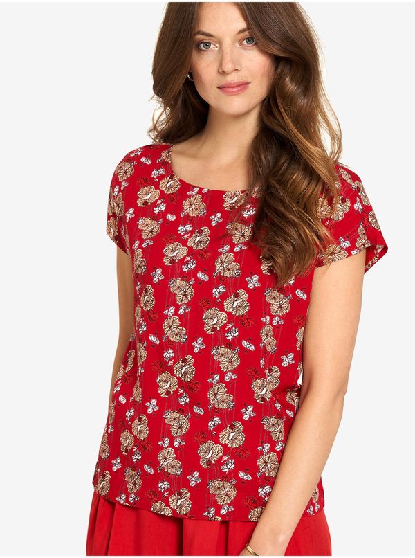 Tranquillo Red floral T-shirt Tranquillo - Women's
