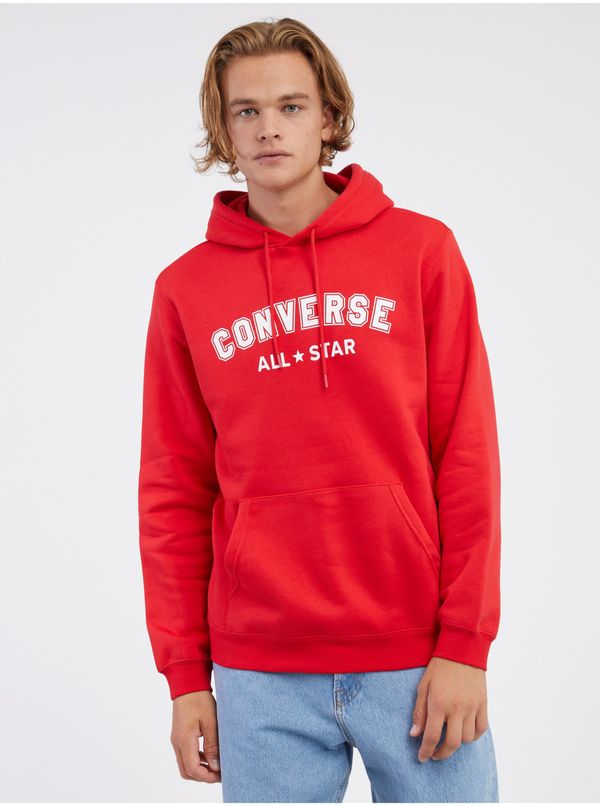 Converse Red unisex hoodie Converse Go-To Wordmark - Men's
