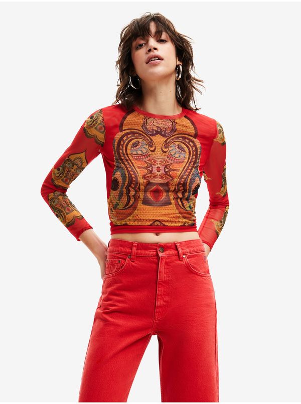 DESIGUAL Red Women's T-Shirt Desigual Groove - Women