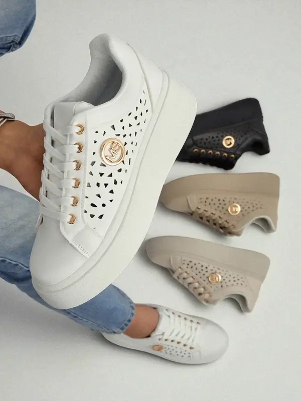 Resti Resti Aurelia Bianca – White Platform Sneakers Ecru