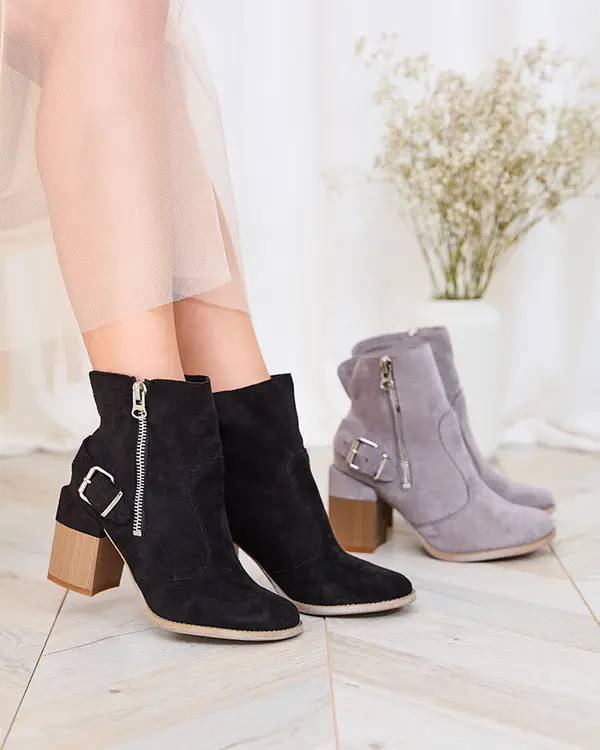 Resti Resti Black eco-suede women's high stiletto boots Acimra