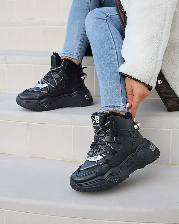 Resti Resti Black sneakers with insulation Pommie - Footwear