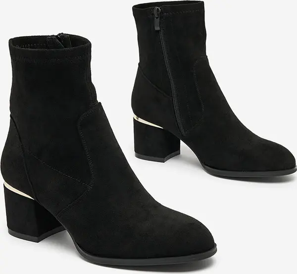 Resti Resti Black women's low stiletto boots Rejerra