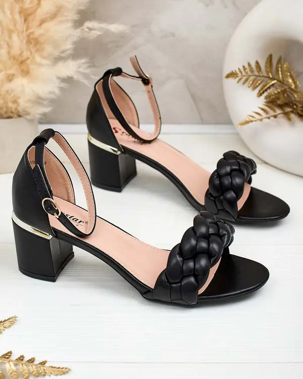 Resti Resti Black women's post sandals Marines - Footwear