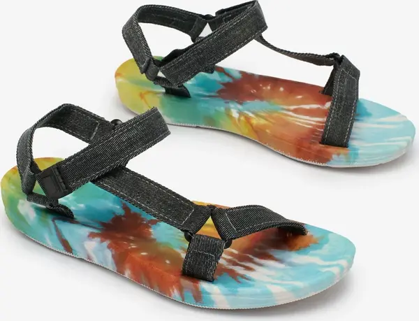 Resti Resti Black women's sandals with colored sole Asottil