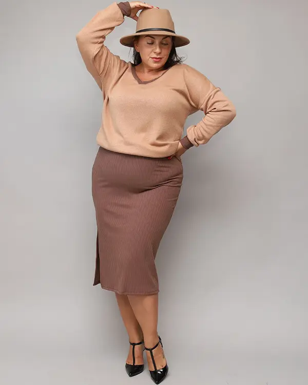 Resti Resti Casual women's set in brown