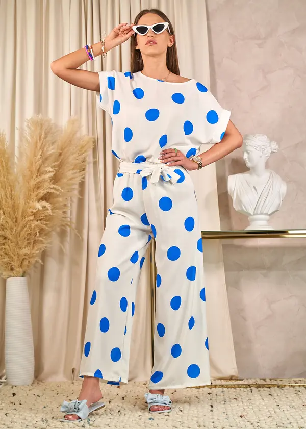 Resti Resti Cobalt white women's pea set