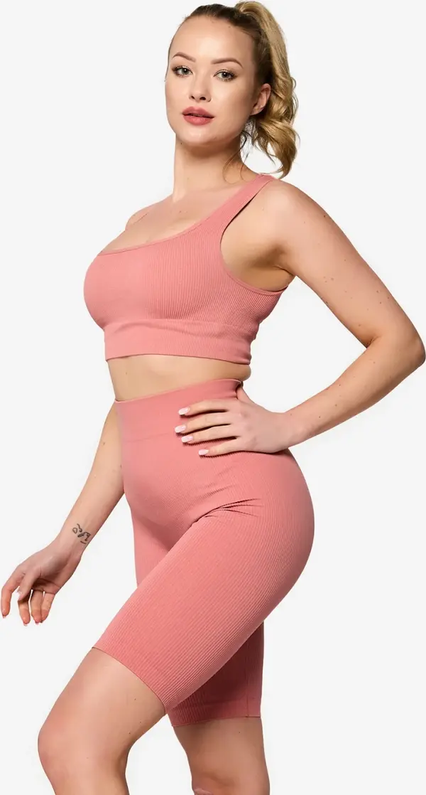 Resti Resti Coral Women's Striped Sports Set - Clothing