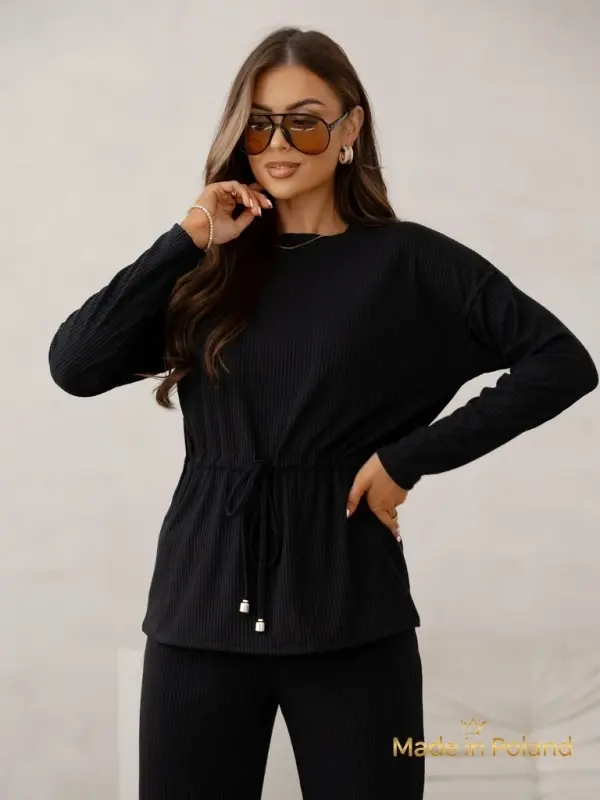 Resti Resti Cotton Women's set a'la sweater ribbed