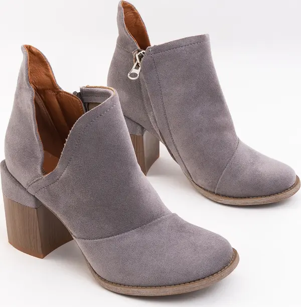 Resti Resti Grey women's cutout boots Plinara - Footwear