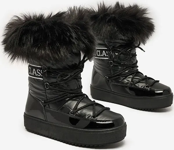 Resti Resti Lace-up boots a'la snow boots with fur Heccti