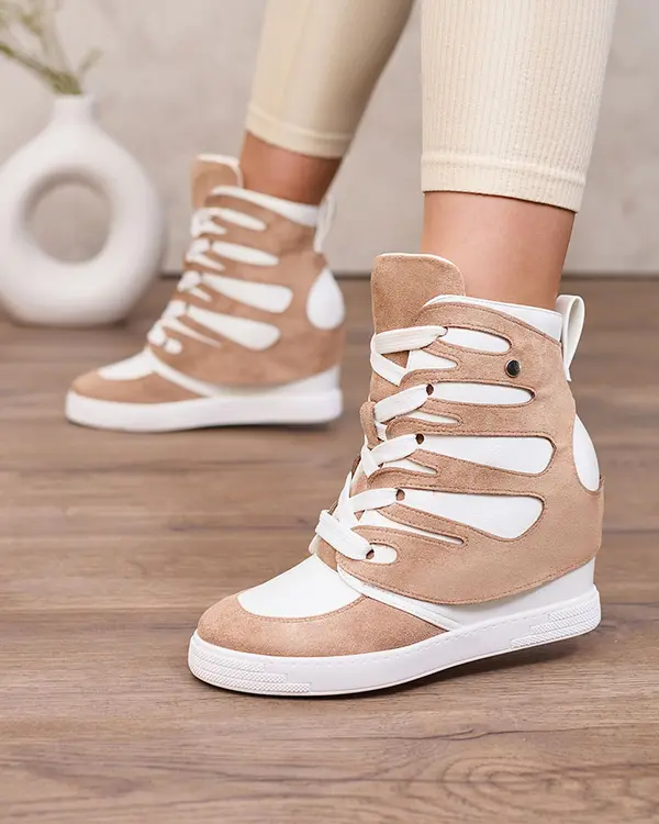 Resti Resti Light brown Pamstinsa women's sporty boots on heels