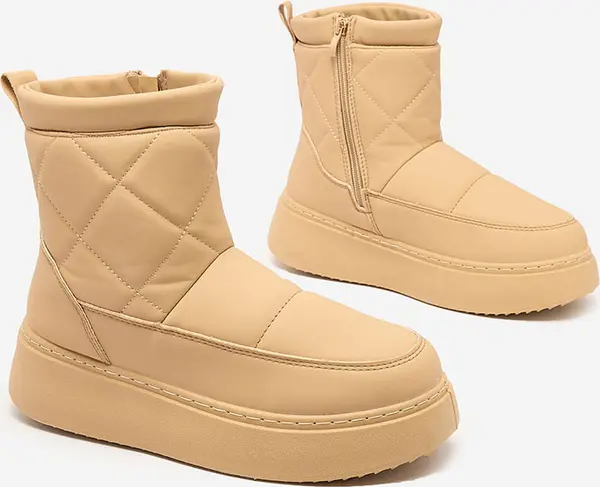 Resti Resti Light brown women's boots a'la snow boots Kacecica