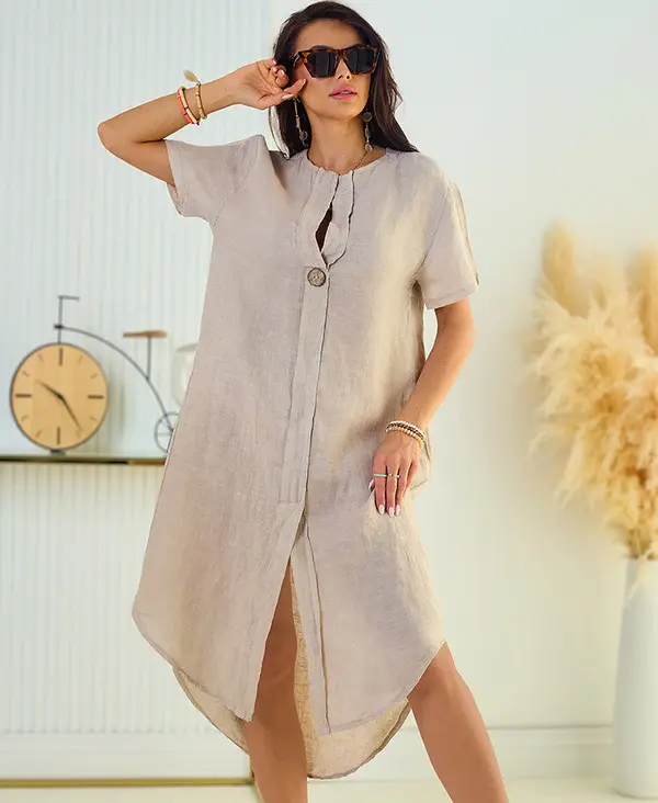 Resti Resti Linen women's oversize dress