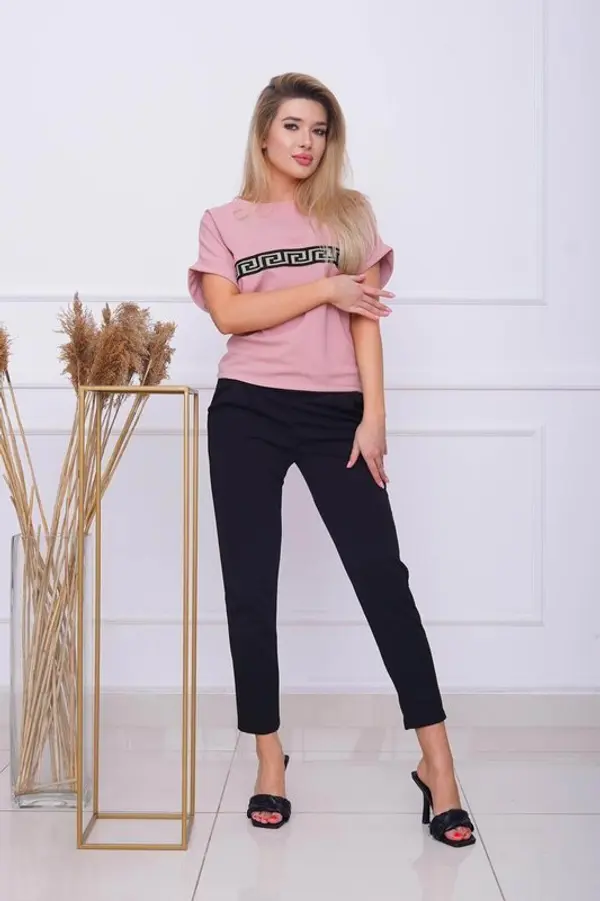 Resti Resti Pink / Black 2-piece women's set - Clothing