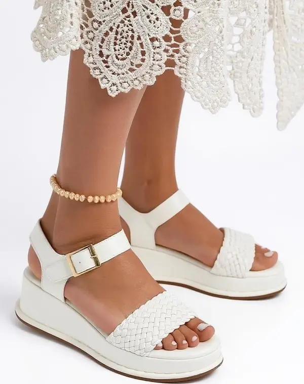 Resti Resti Royal Fashion Women's braided wedge sandals, Fiolle style