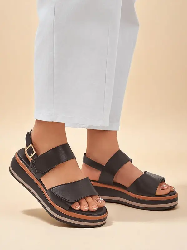 Resti Resti Royal Fashion Women's Thick-Soled Tulip Sandals