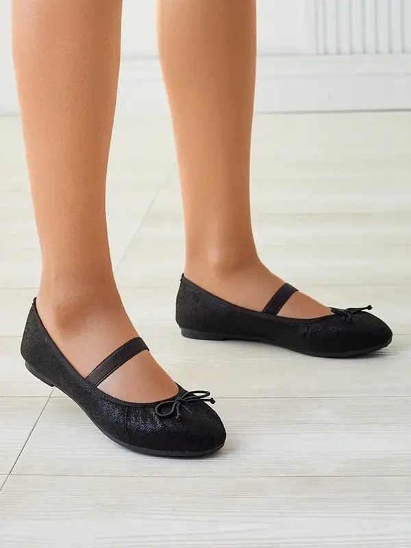 Resti Resti Shiny women's ballet flats with bow and elastic Safte