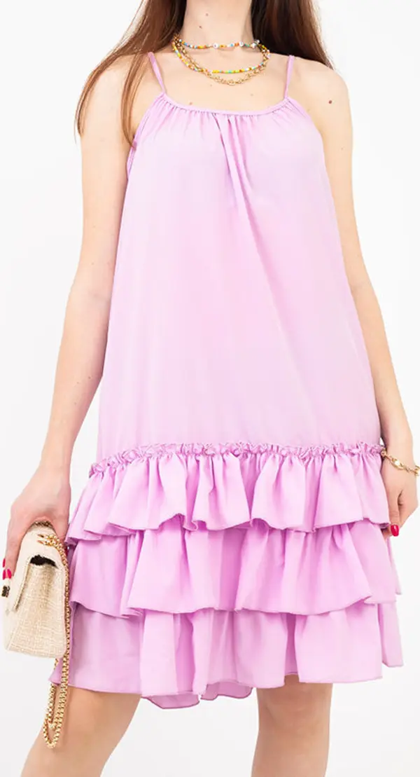 Resti Resti Violet ladies' strappy dress with frills - Clothing