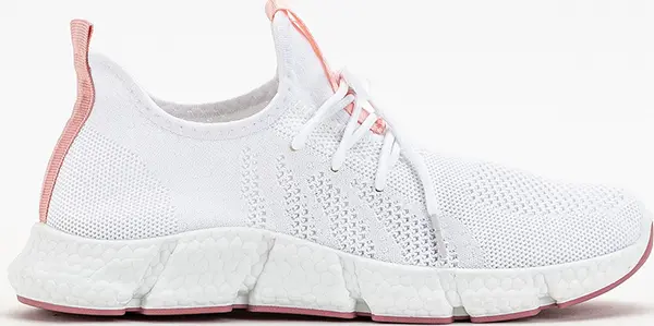 Resti Resti White and pink women's sports shoes Baym - Footwear
