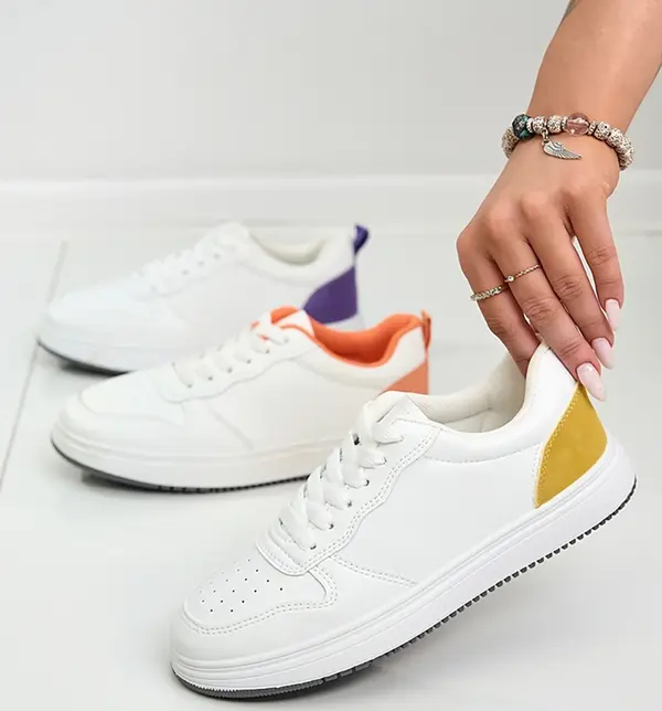 Resti Resti White and yellow classic sports shoes Colorburst Classics