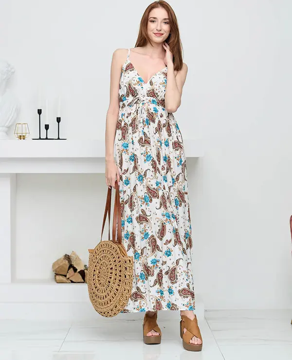 Resti Resti Women's airy white maxi dress - Clothing